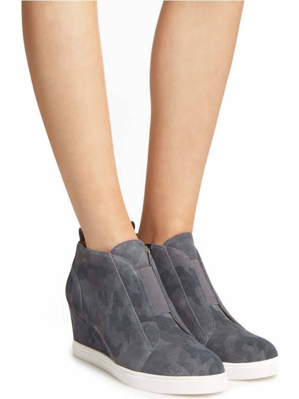 LINEA Paolo Anna Wedge Camo Sneaker Booties